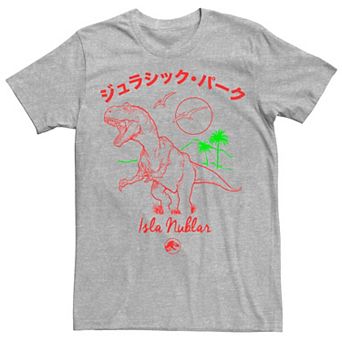 Men's Jurassic Park Kanji T Rex Outline Tee