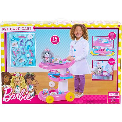 Barbie pet care cart online