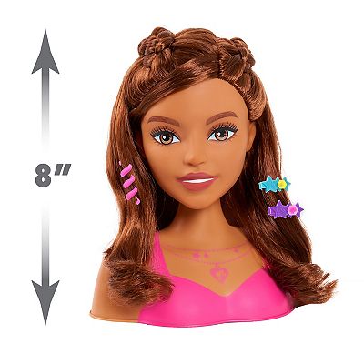 Brown Hair Barbie Afro Styling Head Tamia Styling Doll