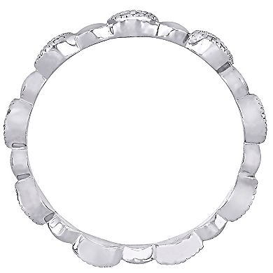 Stella Grace 10k White Gold 1/10 Carat T.W. Diamond Eternity Ring