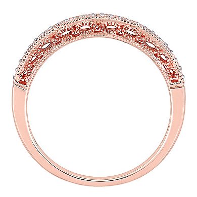 Stella Grace 10k Rose Gold 1/10 Carat T.W. Diamond Anniversary Ring