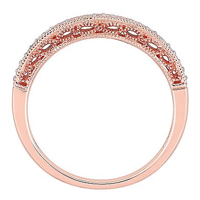 Stella Grace 10k Rose Gold 1/10 Carat T.W. Diamond Anniversary Ring