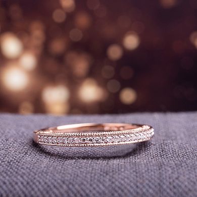 Stella Grace 10k Rose Gold 1/10 Carat T.W. Diamond Anniversary Ring