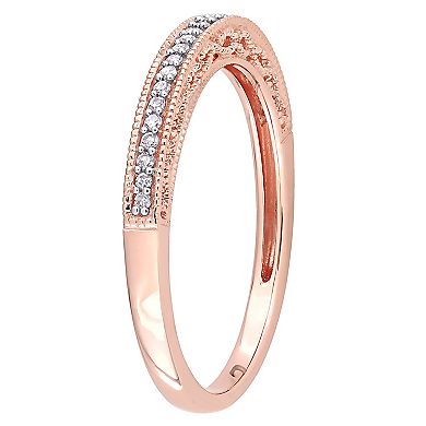 Stella Grace 10k Rose Gold 1/10 Carat T.W. Diamond Anniversary Ring