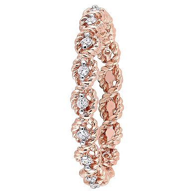 Stella Grace 10k Gold 1/6 Carat T.W. Diamond Infinity Eternity Ring
