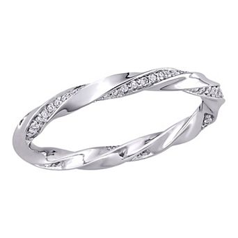 Stella Grace 10k White Gold 1/4 Carat T.W. Diamond Eternity Ring