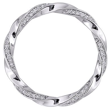 Stella Grace 10k White Gold 1/4 Carat T.W. Diamond Eternity Ring