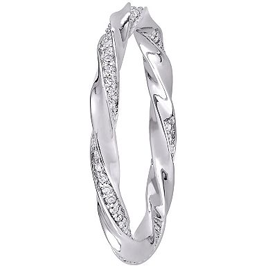 Stella Grace 10k White Gold 1/4 Carat T.W. Diamond Eternity Ring
