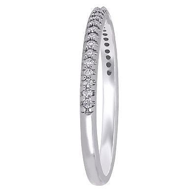 Stella Grace 14k White Gold 1/8 Carat T.W. Diamond Anniversary Ring