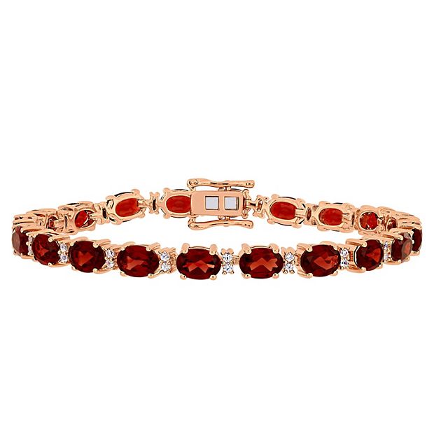 Garnet store diamond bracelet