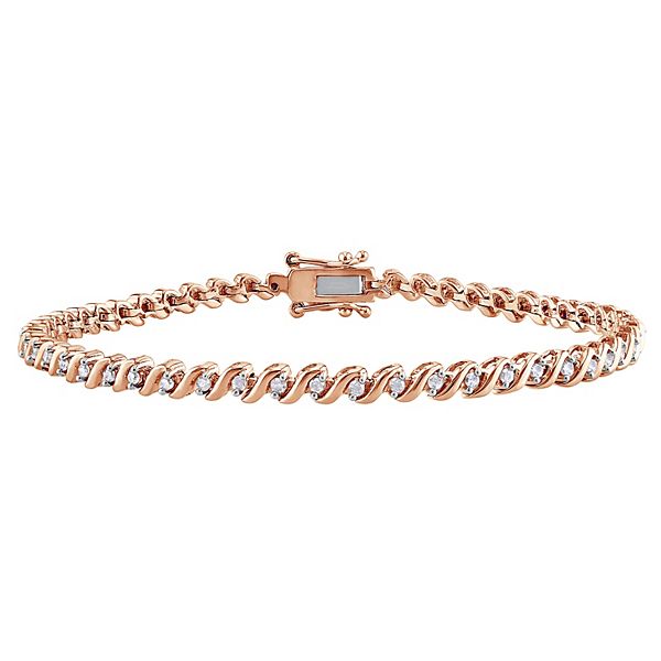 Mila - Crown Prong Diamond Tennis Bracelet