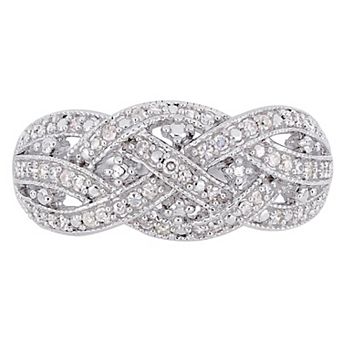 Stella Grace Sterling Silver 1/4 Carat T.W. Diamond Fashion Ring