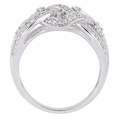 Stella Grace Sterling Silver 1/4 Carat T.W. Diamond Fashion Ring