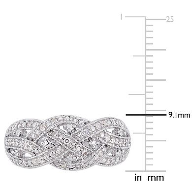 Stella Grace Sterling Silver 1/4 Carat T.W. Diamond Fashion Ring
