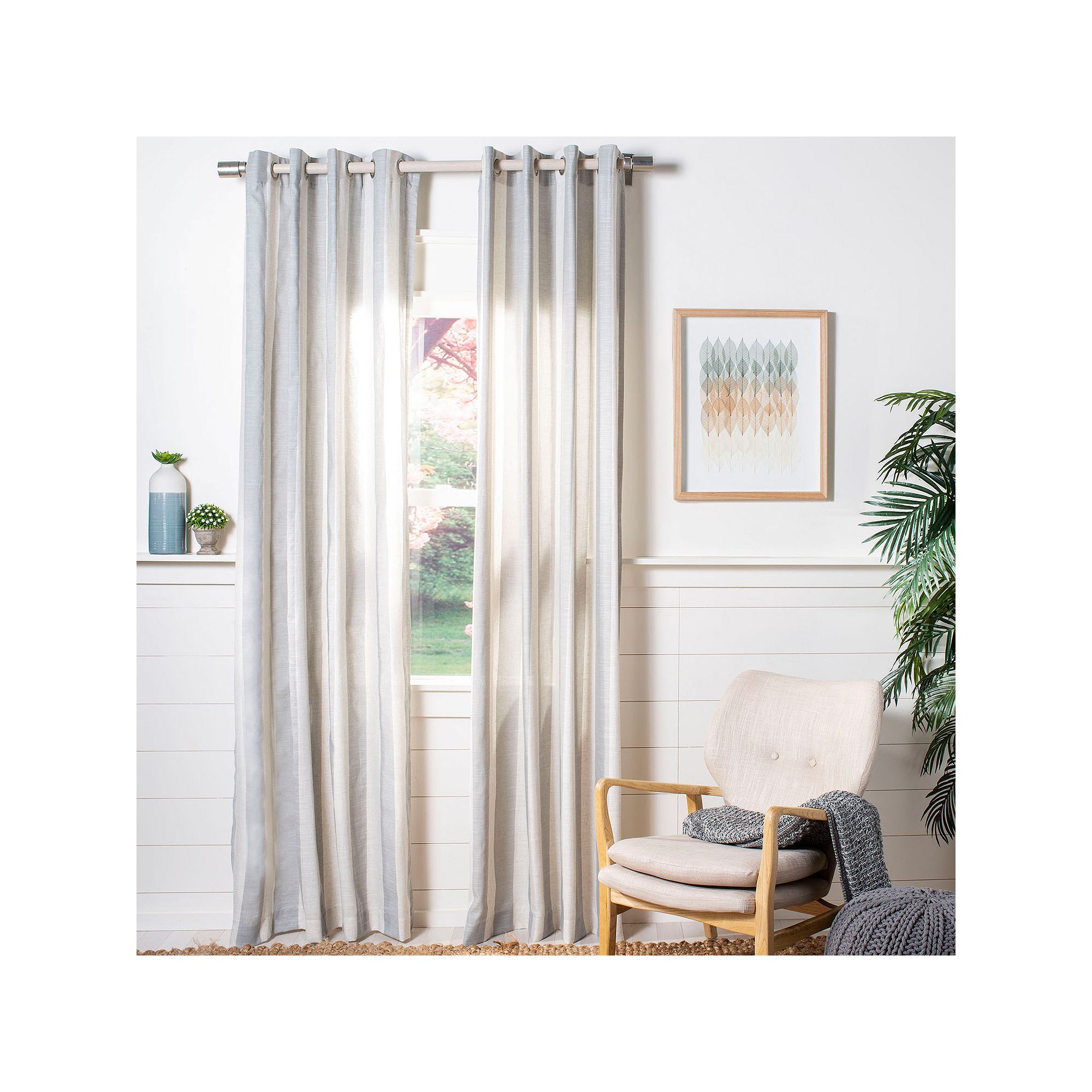 Safavieh Rela 1-panel Window Curtain, Brown