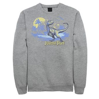 Men's Jurassic Park Raptor Distressed Portrait Sweatshirt