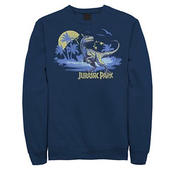 Men's Jurassic Park Raptor Distressed Portrait Sweatshirt