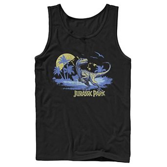 Men's Jurassic Park Raptor Distressed Portrait Tank Top