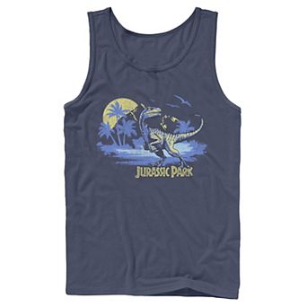 Men's Jurassic Park Raptor Distressed Portrait Tank Top