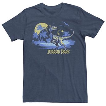 Men's Jurassic Park Raptor Distressed Portrait Tee