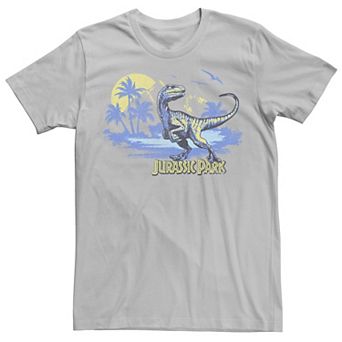 Men's Jurassic Park Raptor Distressed Portrait Tee