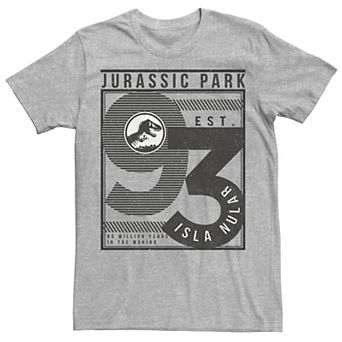 Men's Jurassic Park Est. 93 Isla Nublar Poster Tee