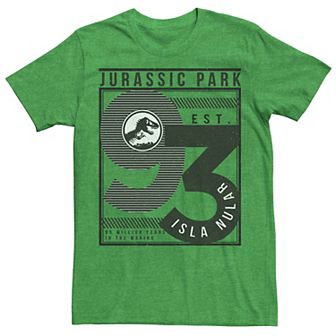 Men's Jurassic Park Est. 93 Isla Nublar Poster Tee