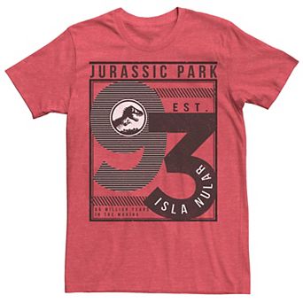 Men's Jurassic Park Est. 93 Isla Nublar Poster Tee
