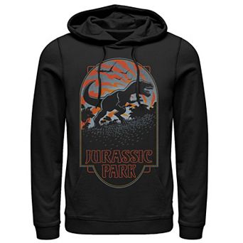 Men's Jurassic Park T Rex Silhouette Tonal Sunset Hoodie