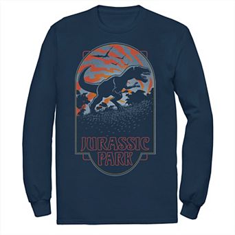 Men's Jurassic Park T Rex Silhouette Tonal Sunset Tee