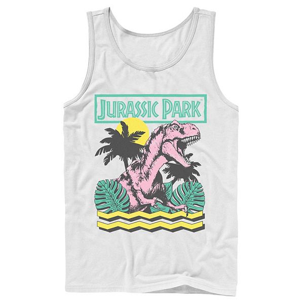 Men's Jurassic Park Vintage T-Rex Roar Retro Tank Top