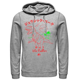 Men's Jurassic Park Kanji T-Rex Outline Hoodie