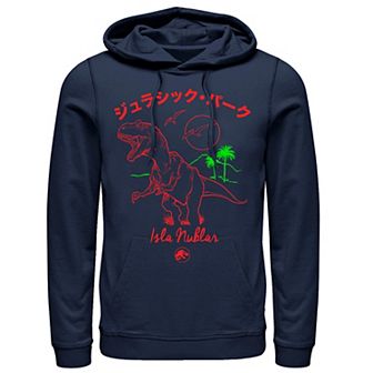 Men's Jurassic Park Kanji T-Rex Outline Hoodie