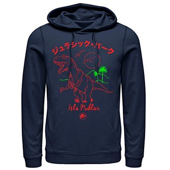 Men's Jurassic Park Kanji T-Rex Outline Hoodie
