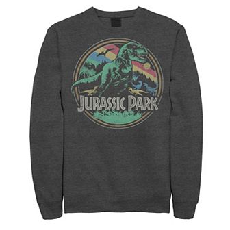 Men's Jurassic Park T-Rex Distressed Retro Logo Sweatshirt