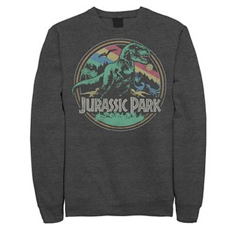 Men's Jurassic Park T-Rex Distressed Retro Logo Sweatshirt