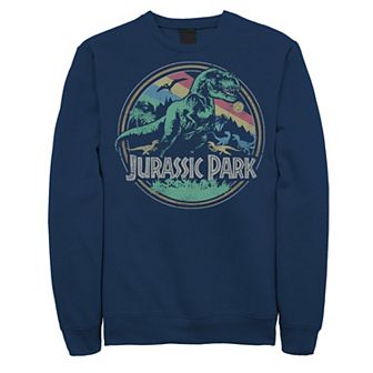 Men's Jurassic Park T-Rex Distressed Retro Logo Sweatshirt