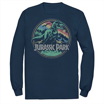 Men's Jurassic Park T Rex Distressed Retro Logo Tee
