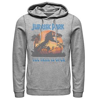 Men's Jurassic Park T-Rex Sunset Portrait Hoodie