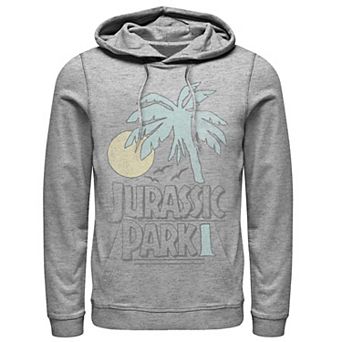 Men's Jurassic Park Palm Tree Sunset Logo Hoodie