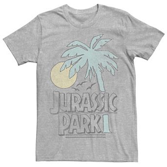 Men's Jurassic Park Palm Tree Sunset Logo Tee