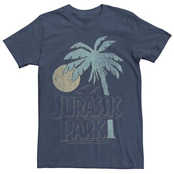 Men's Jurassic Park Palm Tree Sunset Logo Tee