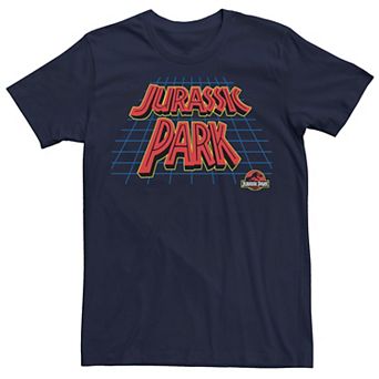 Men's Jurassic Park Tilted Grid Logo Tee