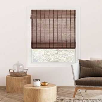 Chicology Cordless Light Filtering Bamboo Privacy Roman Window Shades