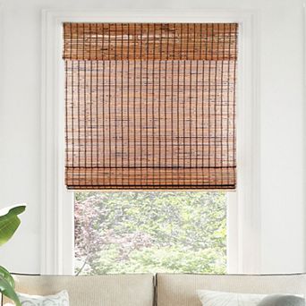 Chicology Cordless Light Filtering Bamboo Privacy Roman Window Shades