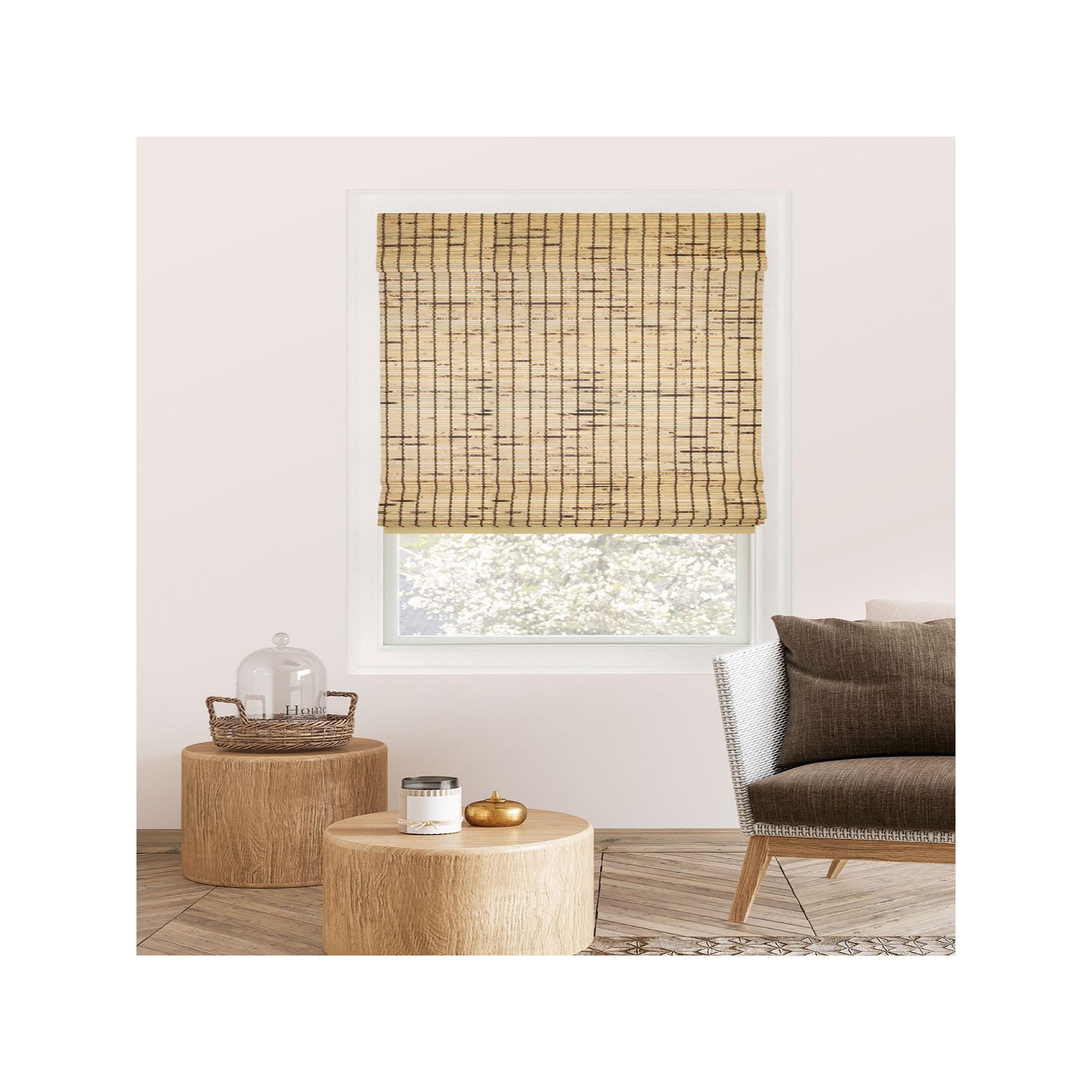 Chicology Cordless Roman Shades, Green