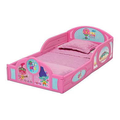 Delta Children DreamWorks Trolls World Tour Plastic Sleep & Play Toddler Bed