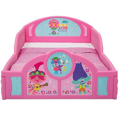 Delta Children DreamWorks Trolls World Tour Plastic Sleep & Play Toddler Bed