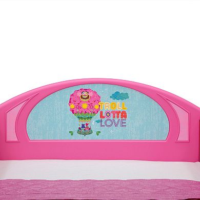 Delta Children DreamWorks Trolls World Tour Plastic Sleep & Play Toddler Bed