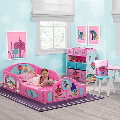 Delta Children DreamWorks Trolls World Tour Plastic Sleep & Play Toddler Bed